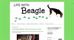 Desktop Screenshot of lifewithbeagle.com